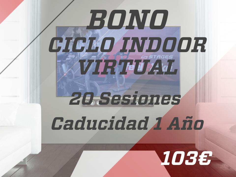 CICLO INDOOR VIRTUAL (20 Sesiones - Caducidad 1 Año)